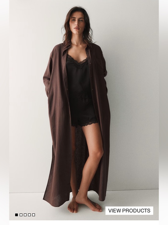 H&M Dresses & Skirts - HM linen blend dress size S
